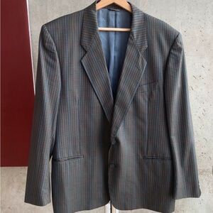 Yves Saint Laurent Multicolor Checkered Blazer